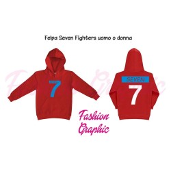 Felpa donna Seven Fighters Mila Shiro Pallavolo