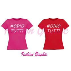 T-shirt donna ODIO TUTTI