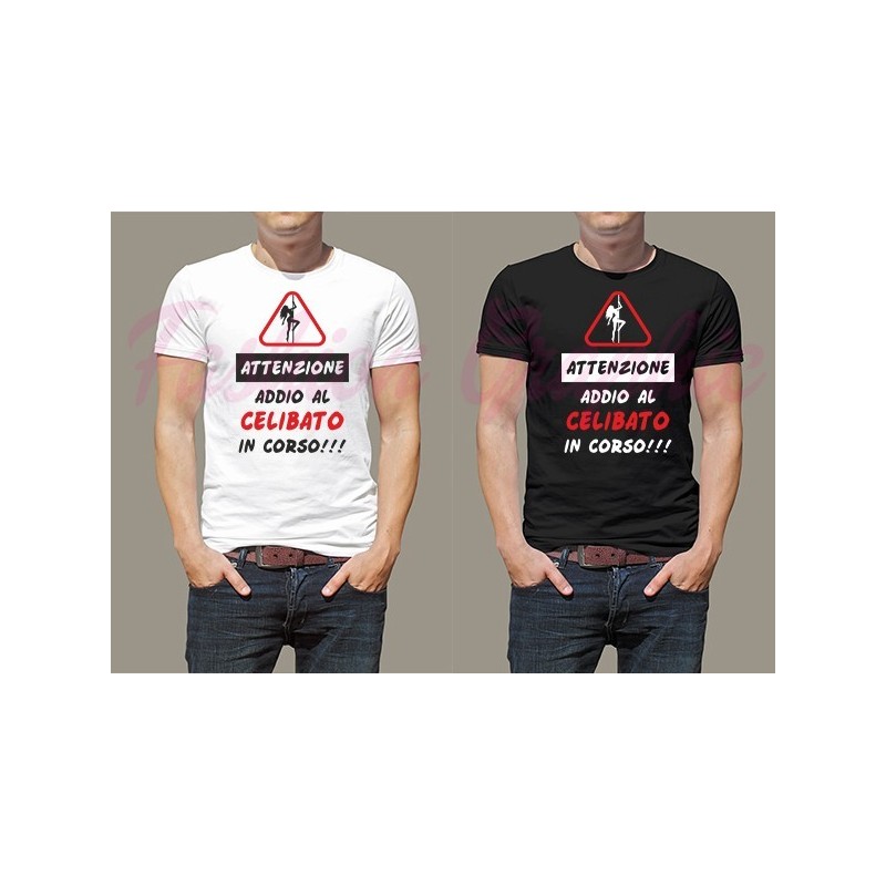 T-shirt festa addio al celibato in corso pole dance sposo amici matrimonio