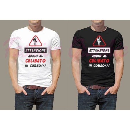 T-shirt festa addio al celibato in corso pole dance sposo amici matrimonio