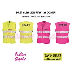 Gilet Alta Visibilità donna chiusura a strappo