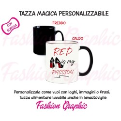 TAZZA MAGICA MUG PERSONALIZZATA CON FOTO, LOGHI O TESTI CON SCATOLA