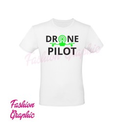 T-shirt Uomo Drone Pilot Pilota Dorni Pilota Apr Fluo