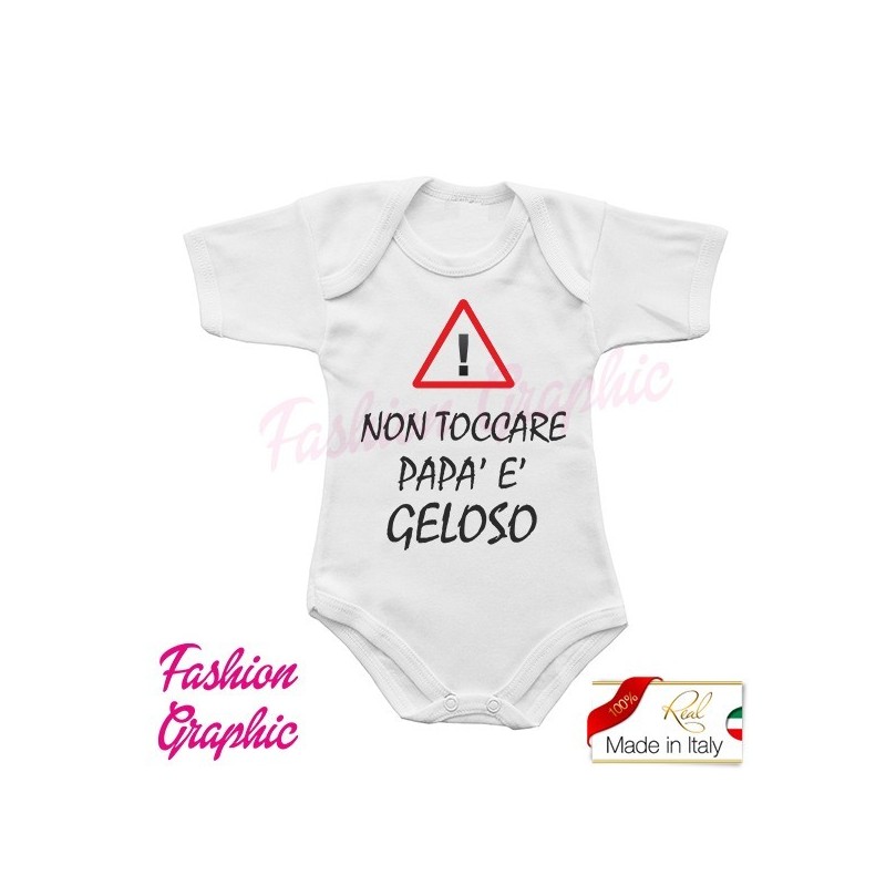 Body neonato sono figo lo so mezza manica canotta sensza manica made in italy