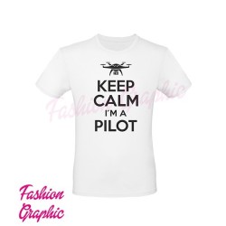 T-shirt Uomo Keep Calm Sono Un pilota Drone Pilot Pilota Dorni Pilota Apr