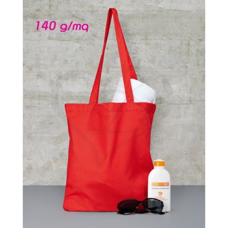 Borsa shopper cotone manico lungo