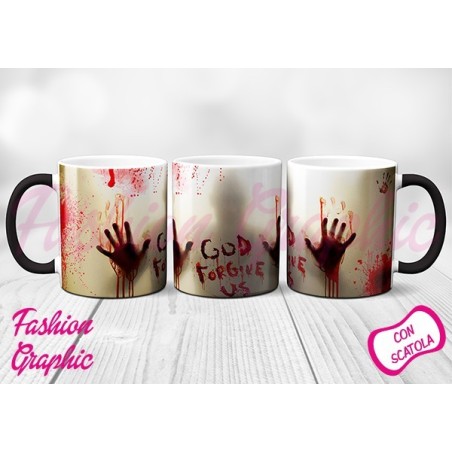 TAZZA MUG MAGICA ZOMBIE THE WALKING DEAD INSPIRED