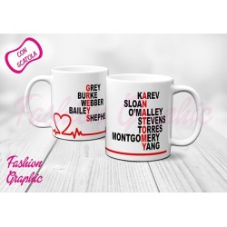 TAZZA MUG MAGICA NOMI ATTORI GREY'S ANATOMY INSPIRED