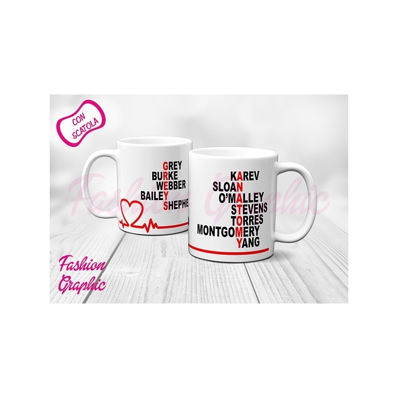 TAZZA MUG MAGICA NOMI ATTORI GREY'S ANATOMY INSPIRED