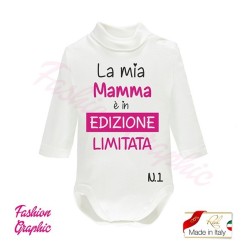 Body lupetto manica lunga mamma papà edizione limitata neonato neonata in caldo cotone
