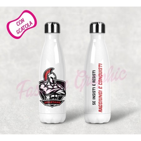BOTTIGLIA TERMICA TERMOS ACCIAIO INOX SPARTANI SPARTANS BPA FREE