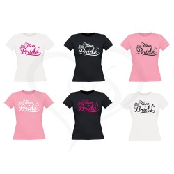 T-shirt team bride sposa addio nubilato