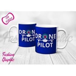 TAZZA PILOTA DI APR DRONE DRONI OPERATORE ASSISTENZE SAPR ANCHE PERSONALIZZATA REGALO