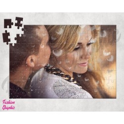 PUZZLE PERSONALIZZATO CON FOTO O IMMAGINE CUORI INNAMORATI AMORE SAN VALENTINO