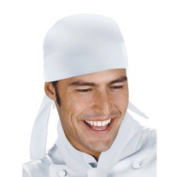 BANDANA CHEF CUOCO TOQUE PROFESSIONALE NEUTRO CUCINA