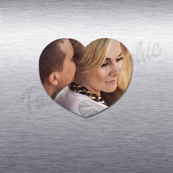 CALAMITA PERSONALIZZATA FOTO IMMAGINE CUORE REGALO SAN VALENTINO LEGNO