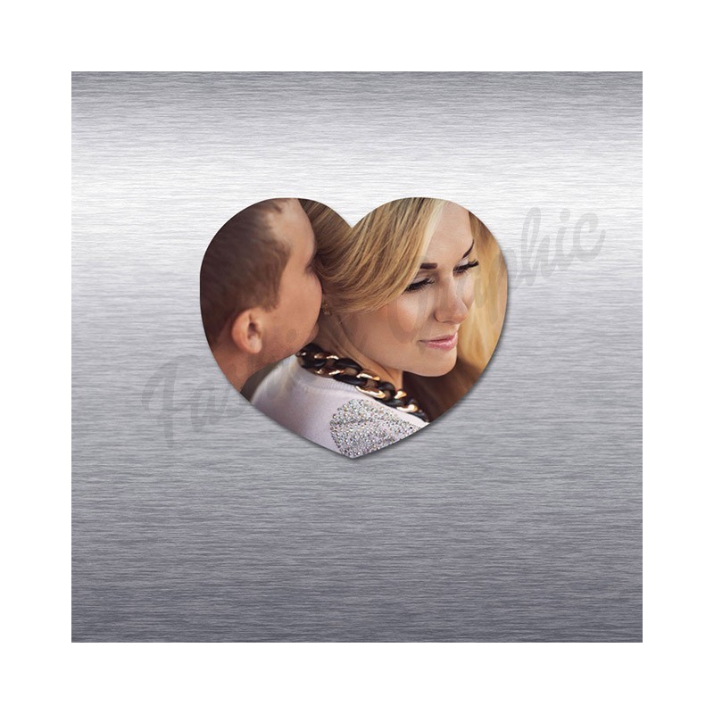 CALAMITA PERSONALIZZATA FOTO IMMAGINE CUORE REGALO SAN VALENTINO LEGNO