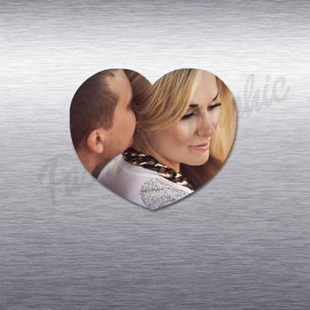 CALAMITA PERSONALIZZATA FOTO IMMAGINE CUORE REGALO SAN VALENTINO LEGNO