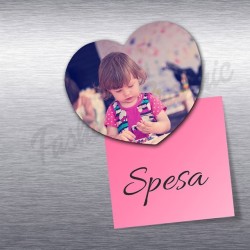 CALAMITA PERSONALIZZATA FOTO IMMAGINE CUORE REGALO SAN VALENTINO LEGNO