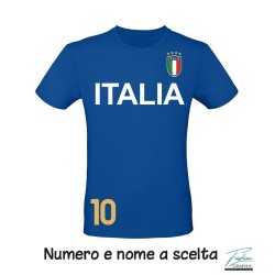 T-shirt nazionale italiana italia europei mondiali olimpiadi personalizzata nome e numero
