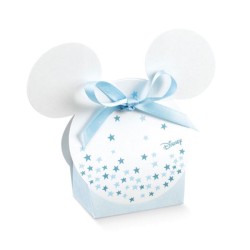 Kit scatoline portaconfetti stelline topolono in cartoncino per battesimo compleanno
